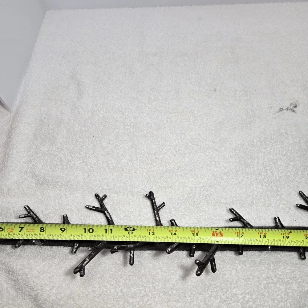 Bosign 3 Piece Tree Branch Wall Hanger Hooks Distressed Gunmetal Key Coat Hook